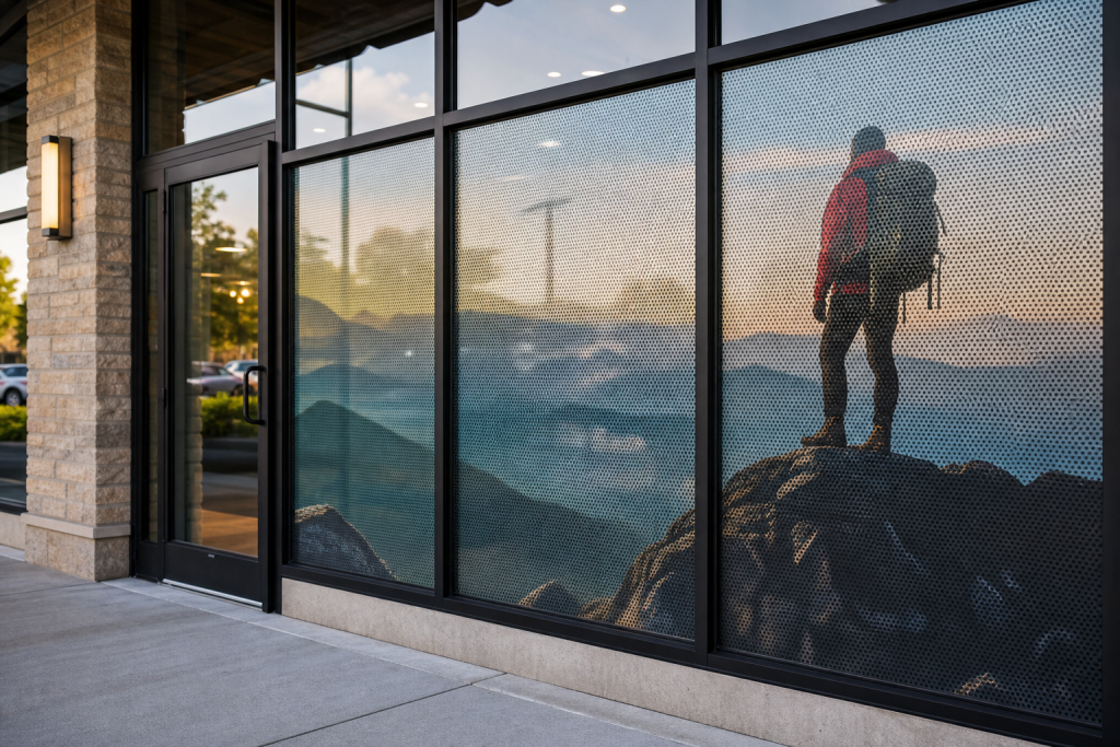 Understanding Perforated Window Vinyl: Benefits and Applications 2 Perforated Window Vinyl - SGX Wraps